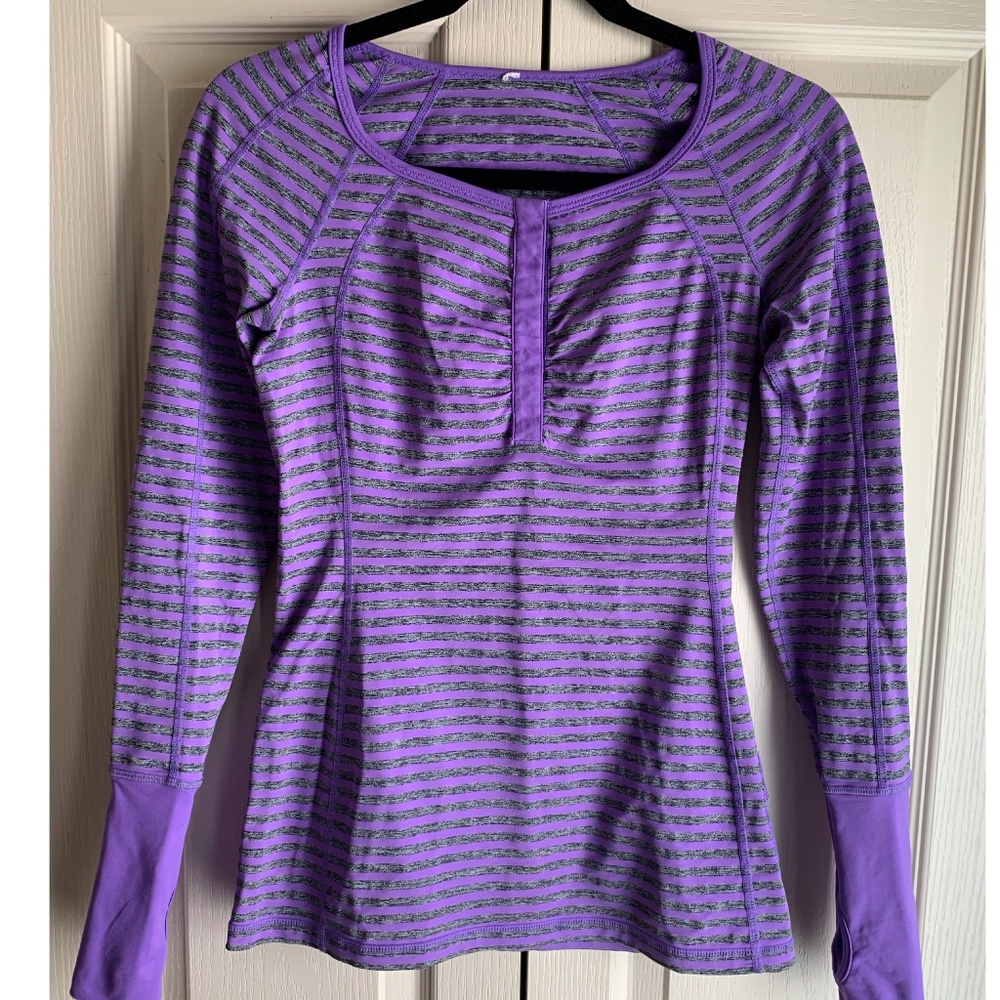Lululemon Sport Henley Long Sleeves Top